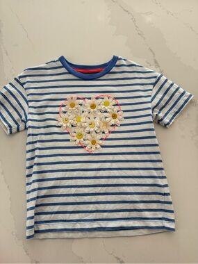 Mini boden flower shirt. Size 3/4
